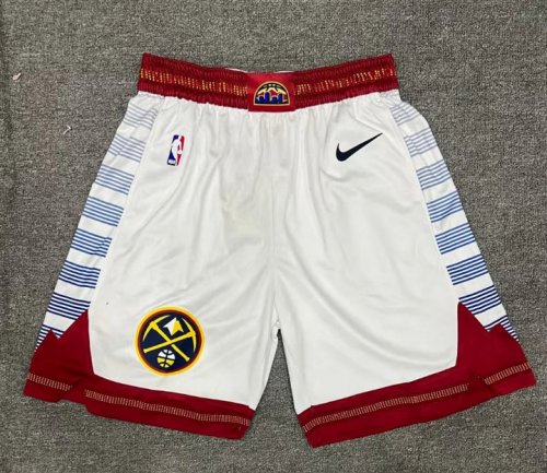 NBA Denver Nuggets 2022-23 city shorts blanc